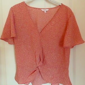 Candies pink cheetah print top